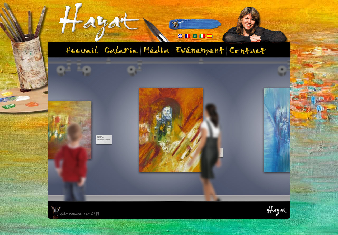 Artiste et Peintre Web design – Hayat Saidi – (NOV 2011)